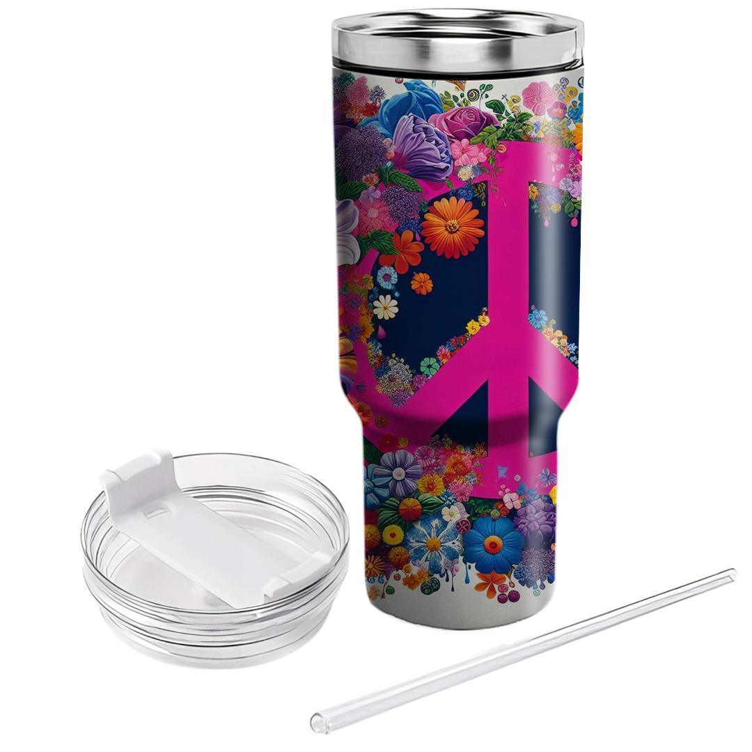  Peace Blossoms  Travel Tumblers