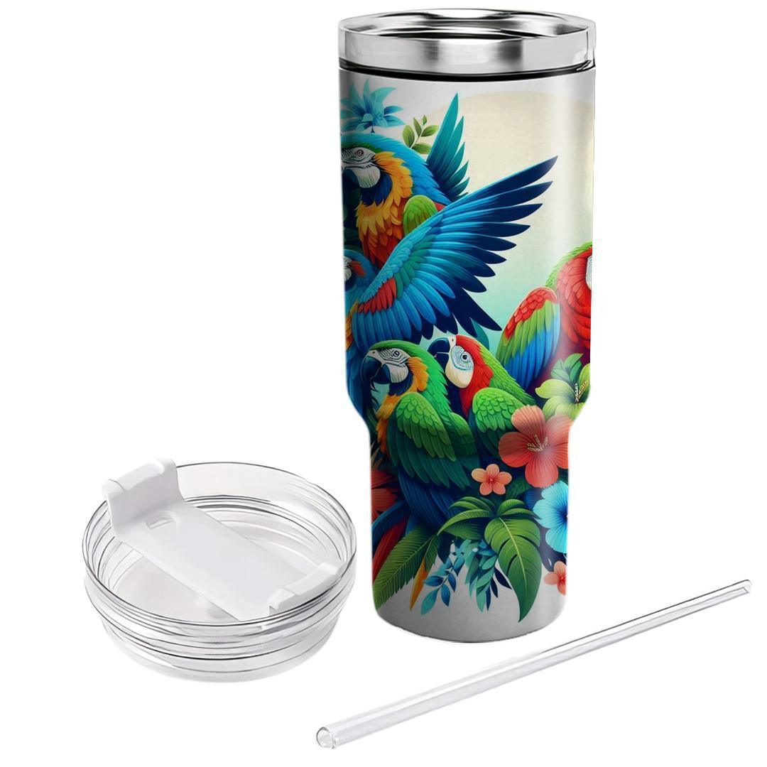 Playful Parrots  Insulated Tumblers