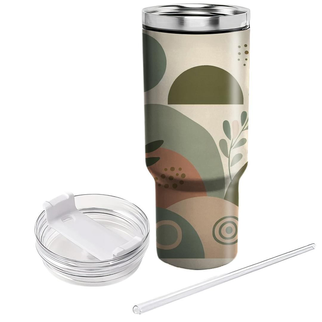 Chic Earthy Tones  Tumblers With Lids
