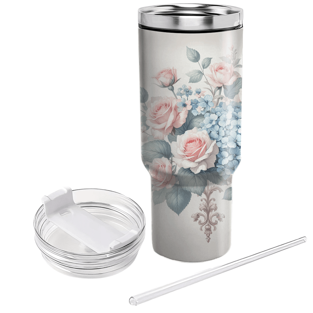 Blissful Floral Melody  Travel Tumblers