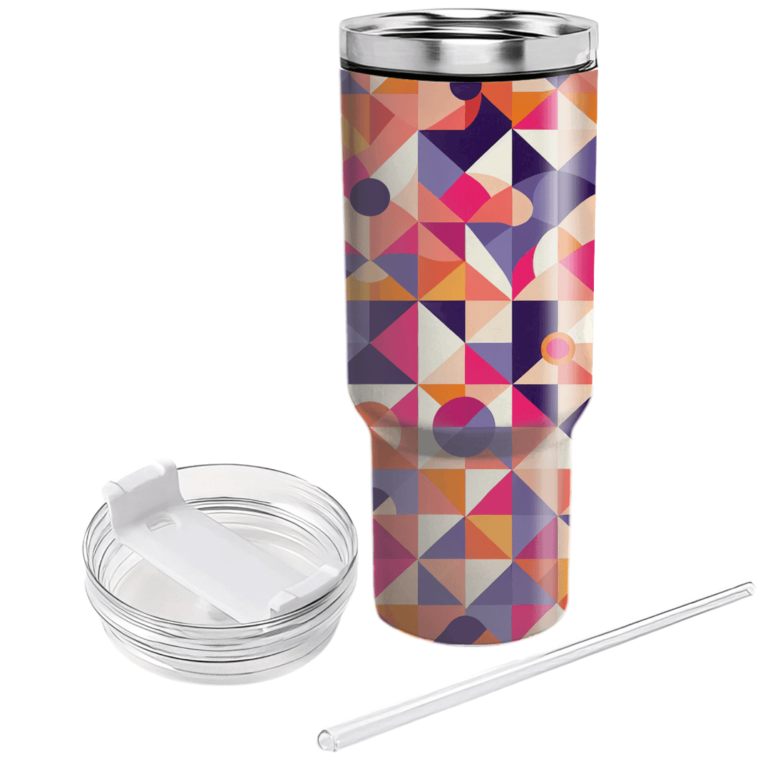 Triangular Mosaic Dream  Tumbler Cups