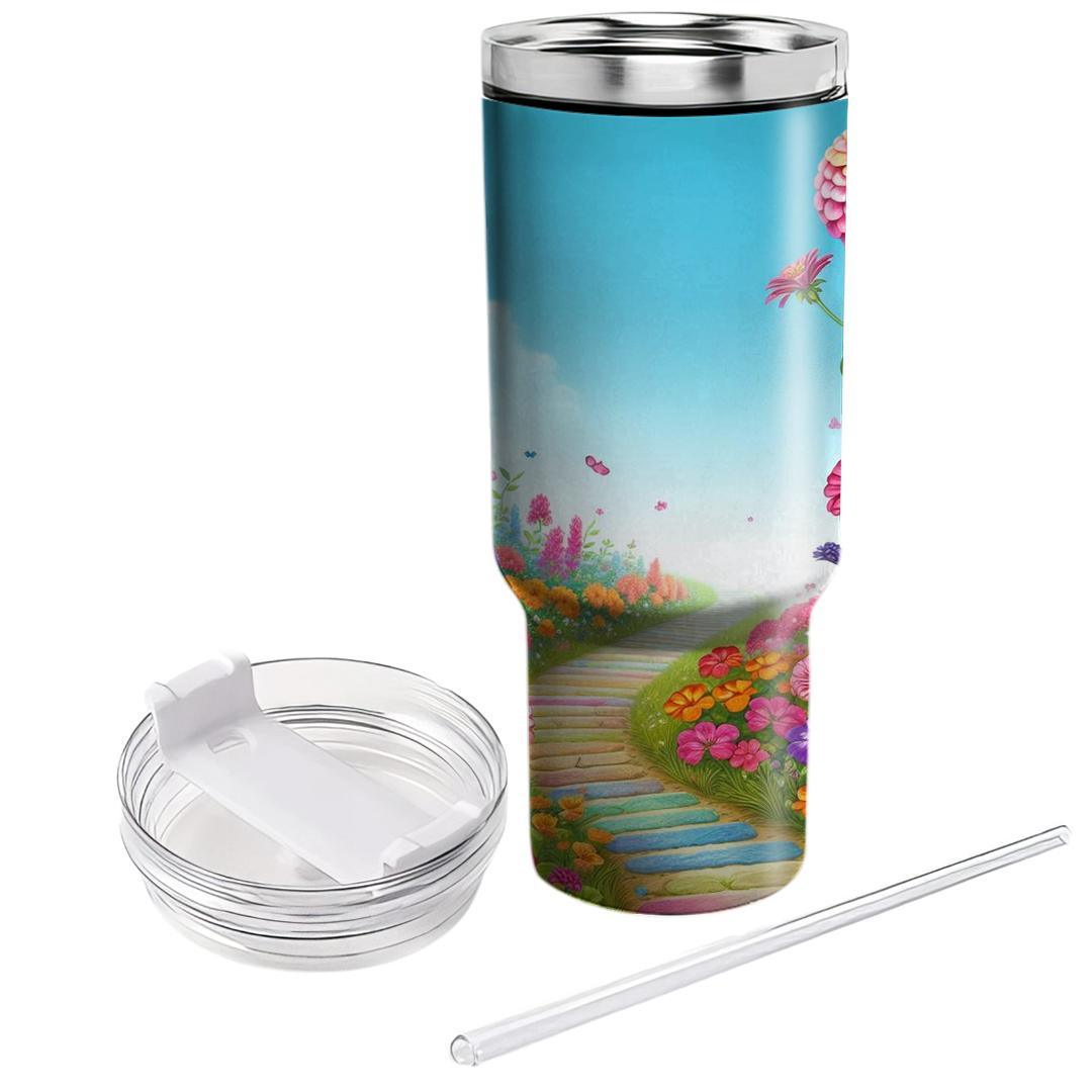Radiant Blooming Path  Tumblers For Gifts
