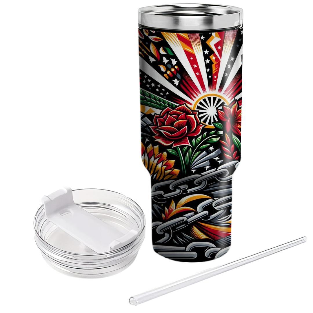 Radiance Of Resilience - Juneteenth  Insulated Tumblers