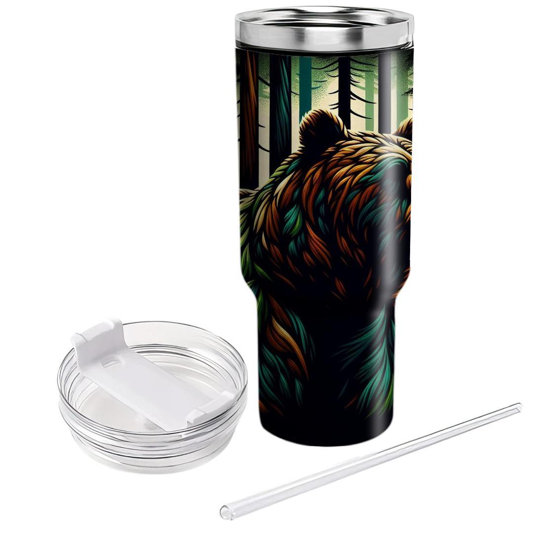 Mighty Bear Forest  Travel Tumblers