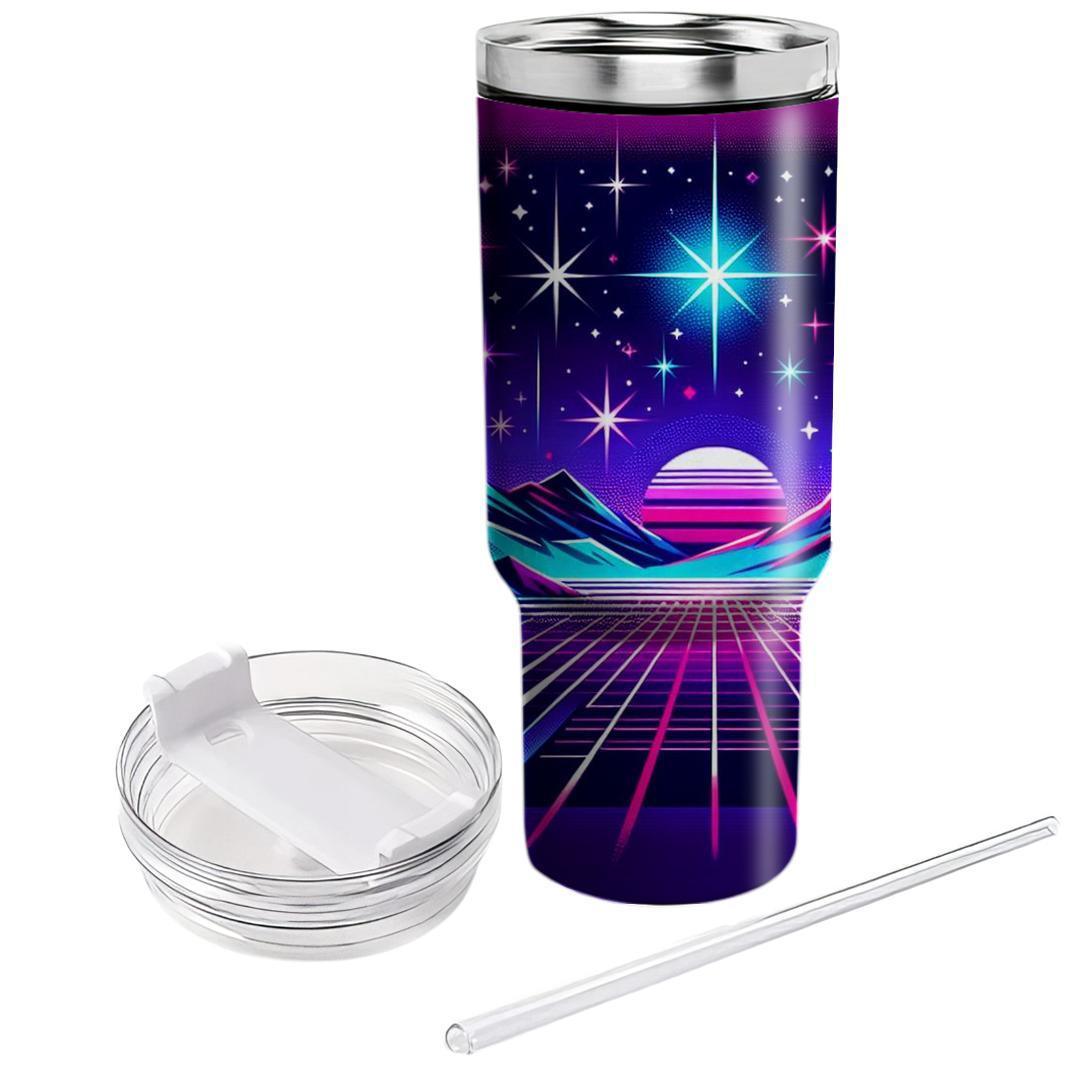 Starry Neon Dreams  Personalized Tumblers