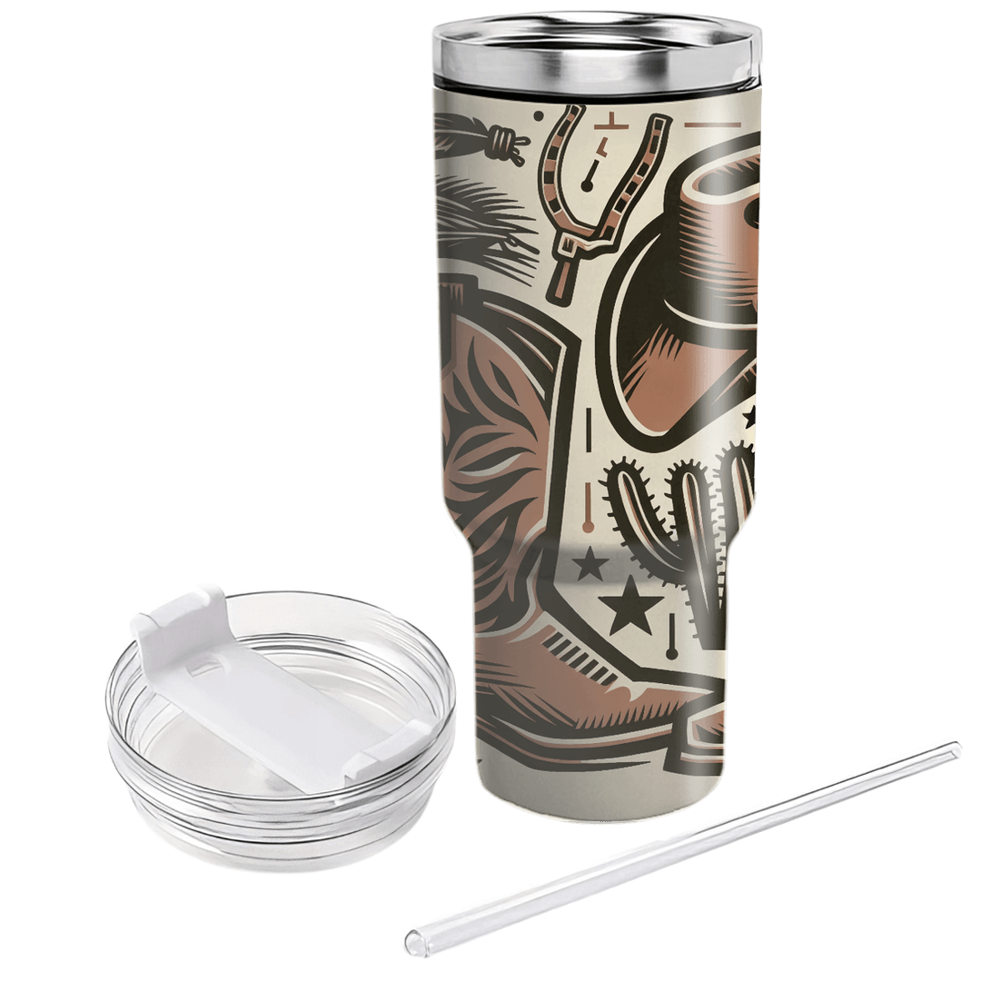 Wild West Cowboy  Personalized Tumblers