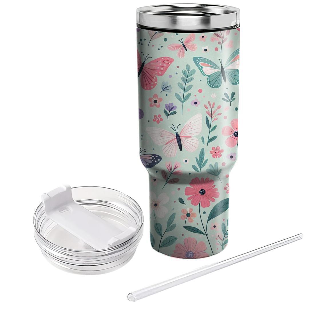 Springtime Butterfly Symphony  Custom Tumblers