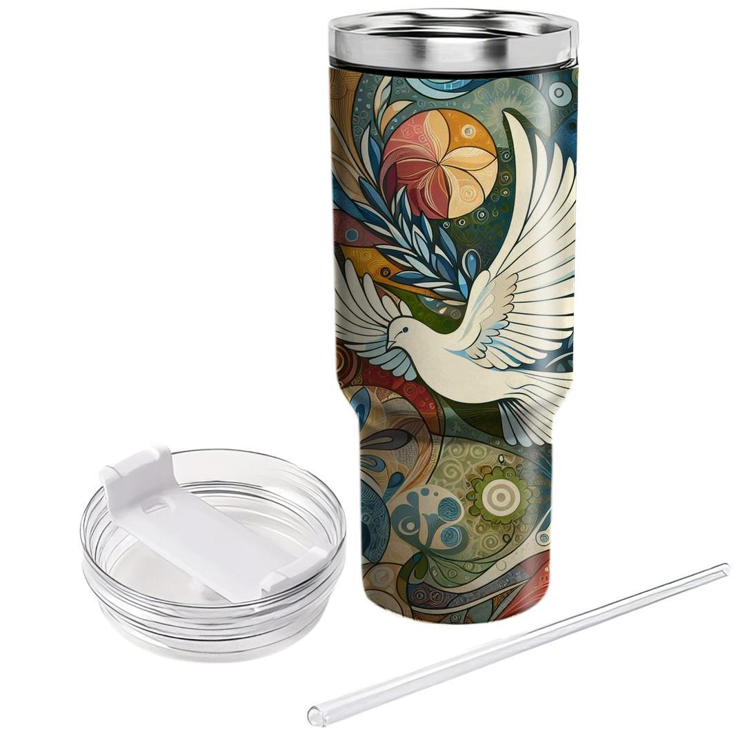 Global Harmony - World Peace Day  Tumblers With Lids