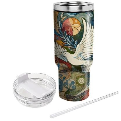 Global Harmony - World Peace Day  Tumblers With Lids