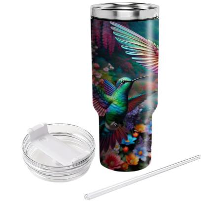 Radiant Hummingbird Harmony  Tumblers With Lids