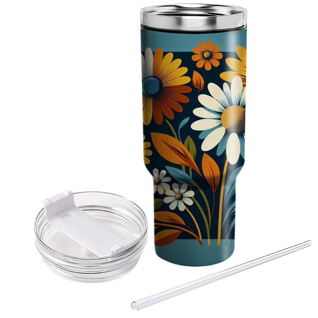 Flower Power Fields  Custom Tumblers