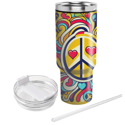 Hippie Soul Peace  Custom Tumblers