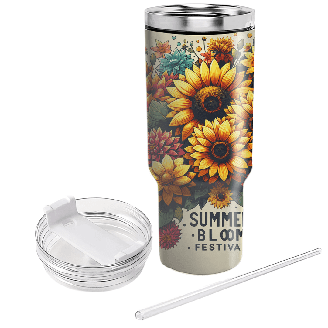 Summer Bloom Festival  Travel Tumblers