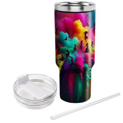 Canvas Of Colors - Holi Festival  Tumblers With Lids
