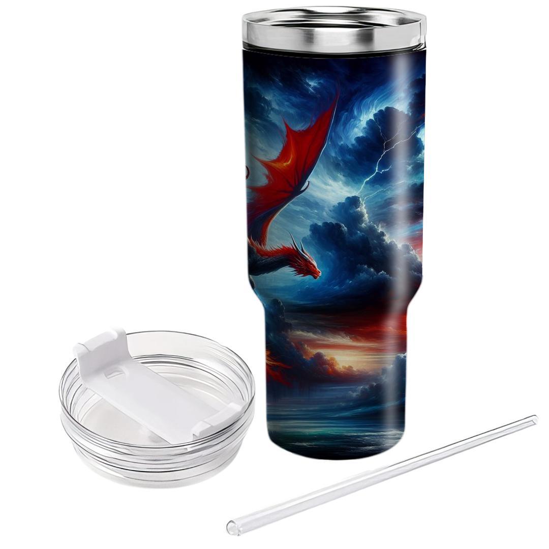 Mystical Dragon Fire  Personalized Tumblers