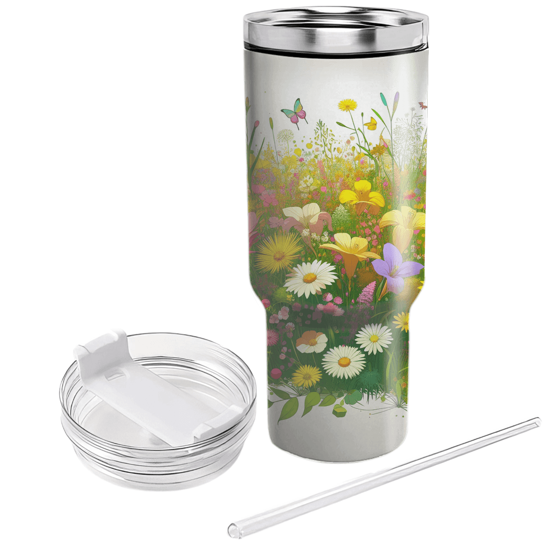 Spring Meadow  Personalized Tumblers