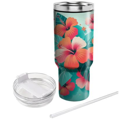 Chic Hibiscus Breeze  Insulated Tumblers