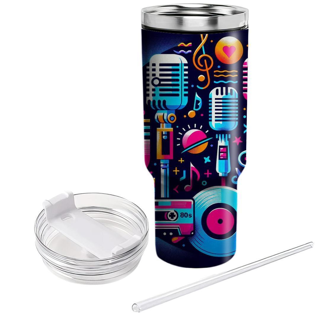 Classic 80s Music Icons  Personalized Tumblers