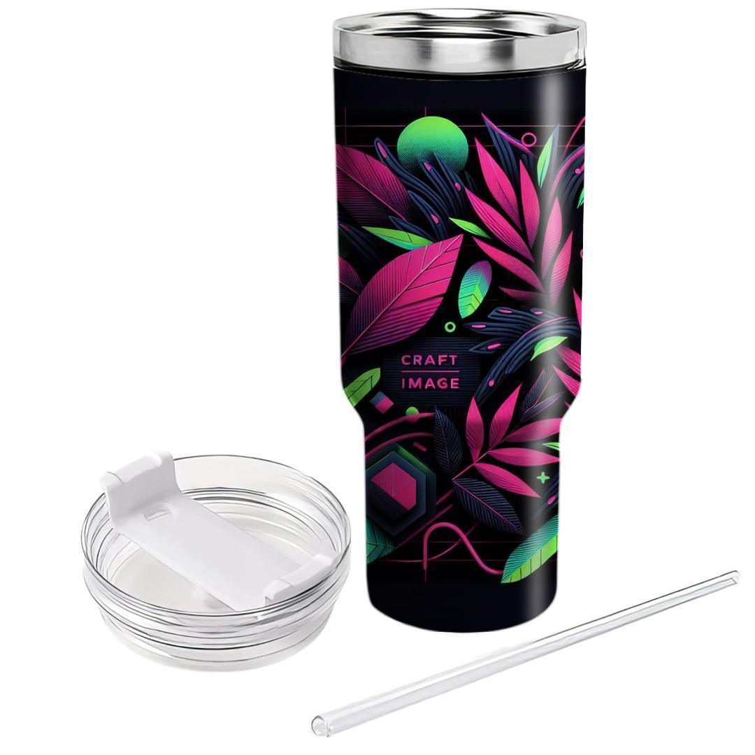 Neon Jungle Jam  Personalized Tumblers