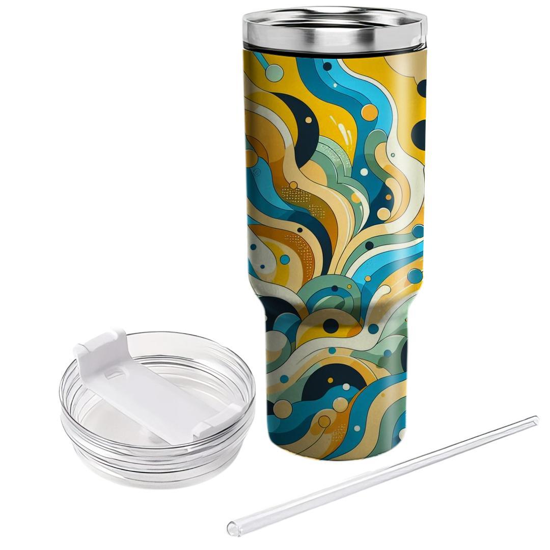 Energetic Abstract Shapes  Decorative Tumblers