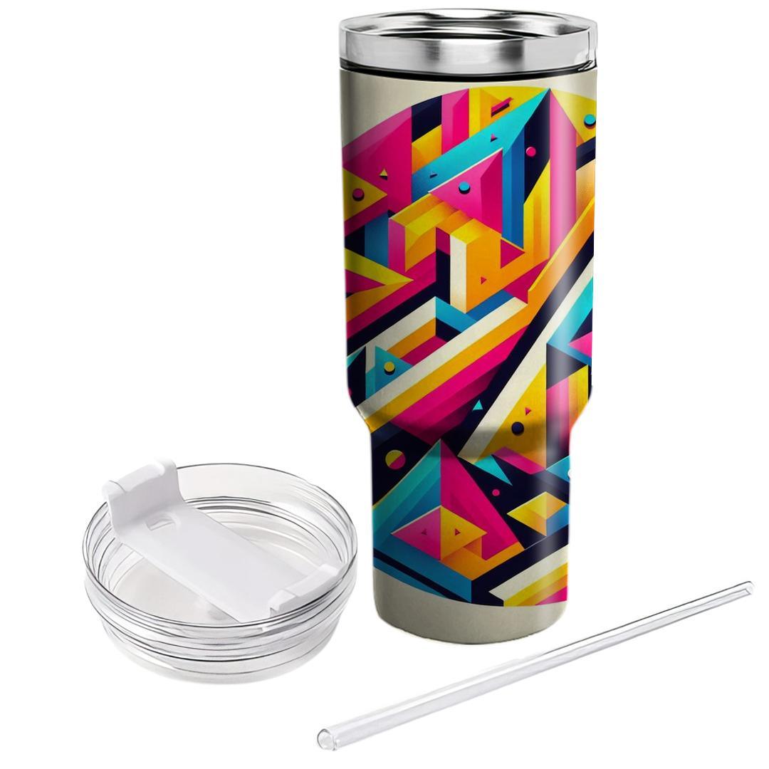 Funky Triangles  Personalized Tumblers
