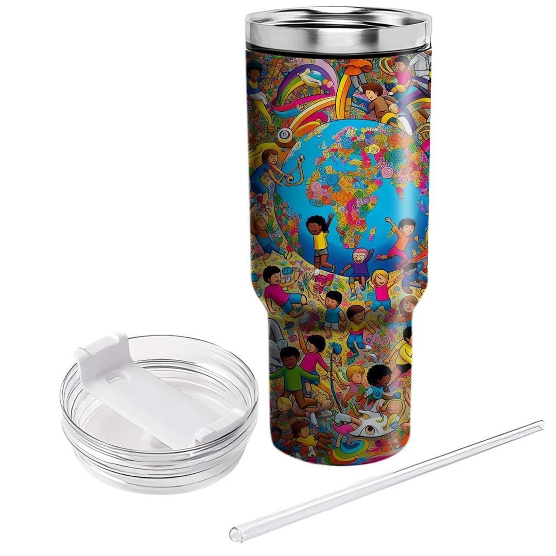 Reflections Of Joy - International Children’s Day  Tumblers With Lids