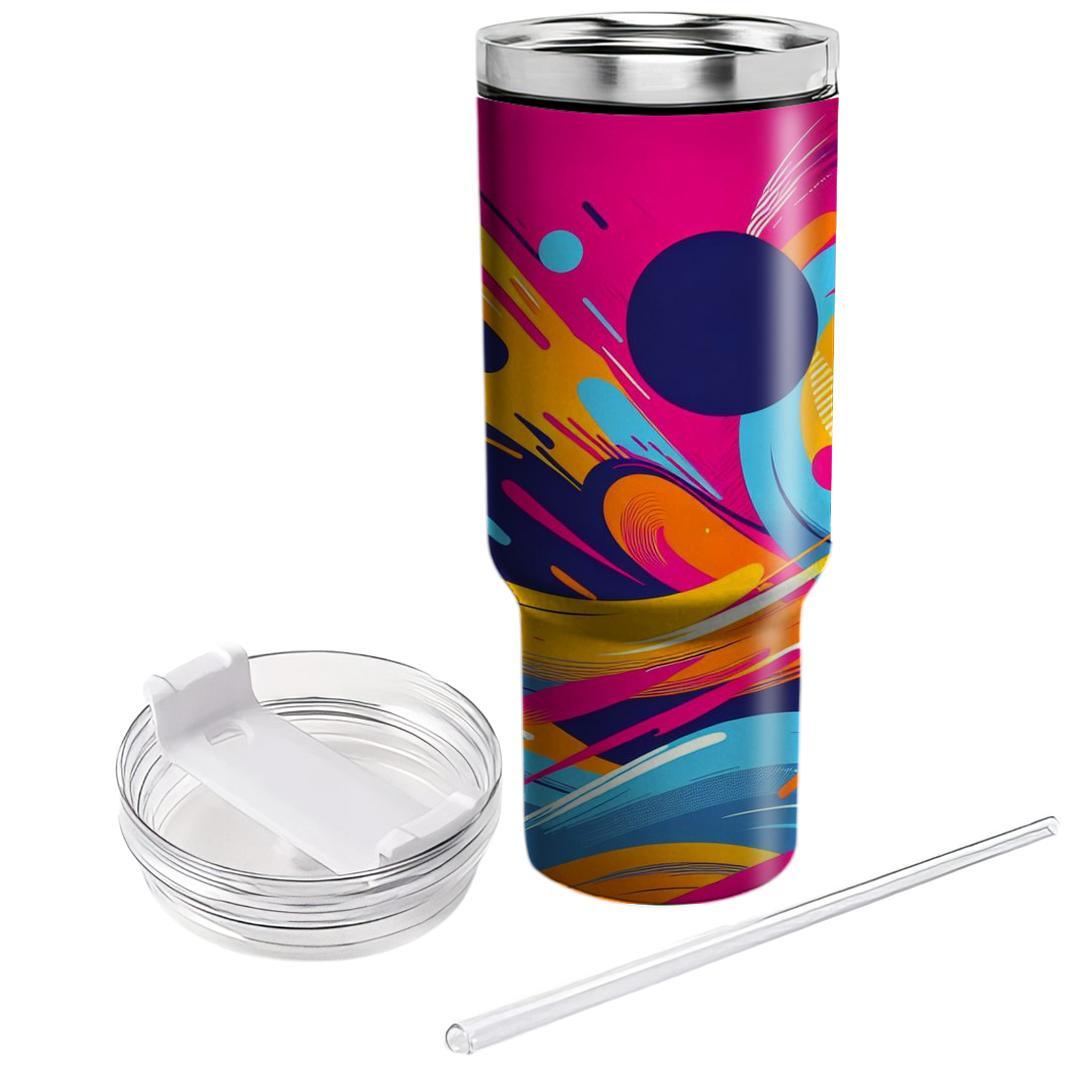 Funky Brushstroke  Insulated Tumblers
