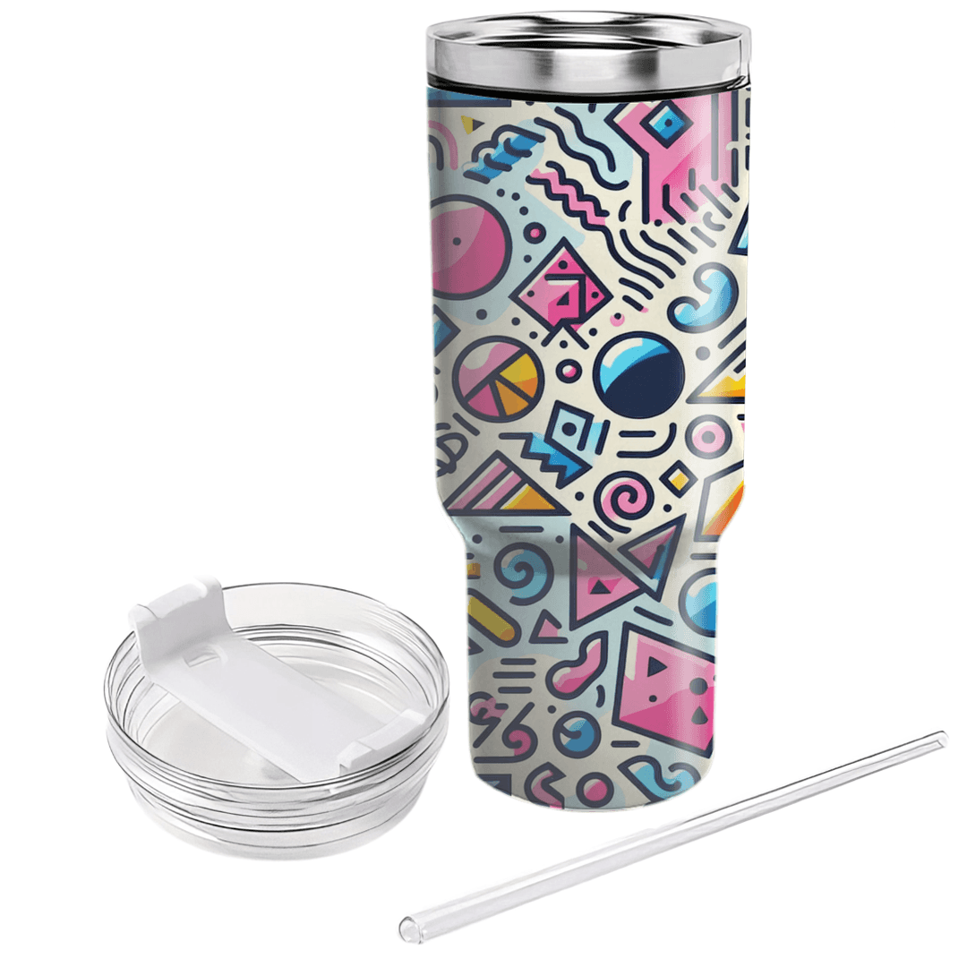 Playful Geometric Doodles  Custom Tumblers