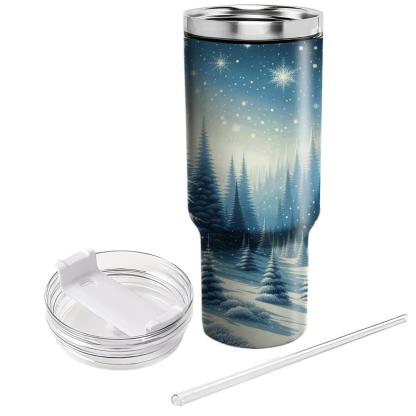 Winter Whispering Pines  Travel Tumblers