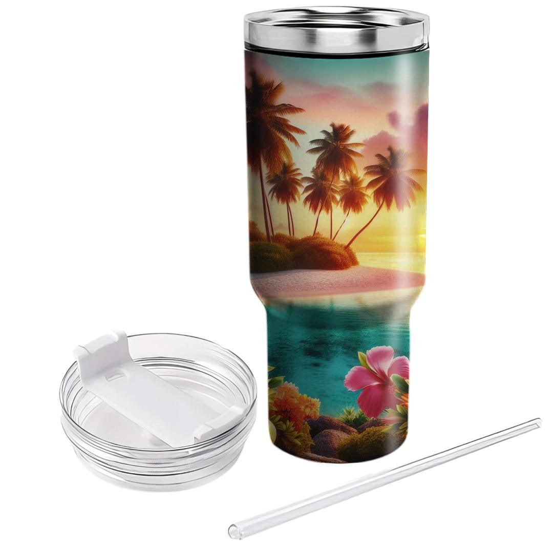 Summer Island Oasis  Tumbler Cups