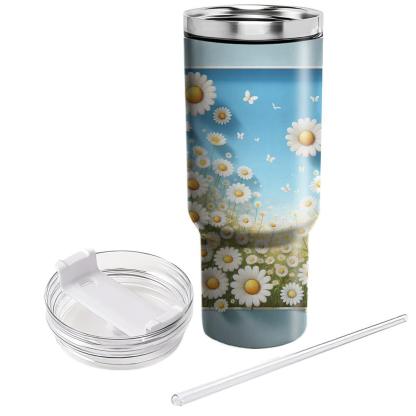Sunlit Daisy Meadow  Tumbler Cups