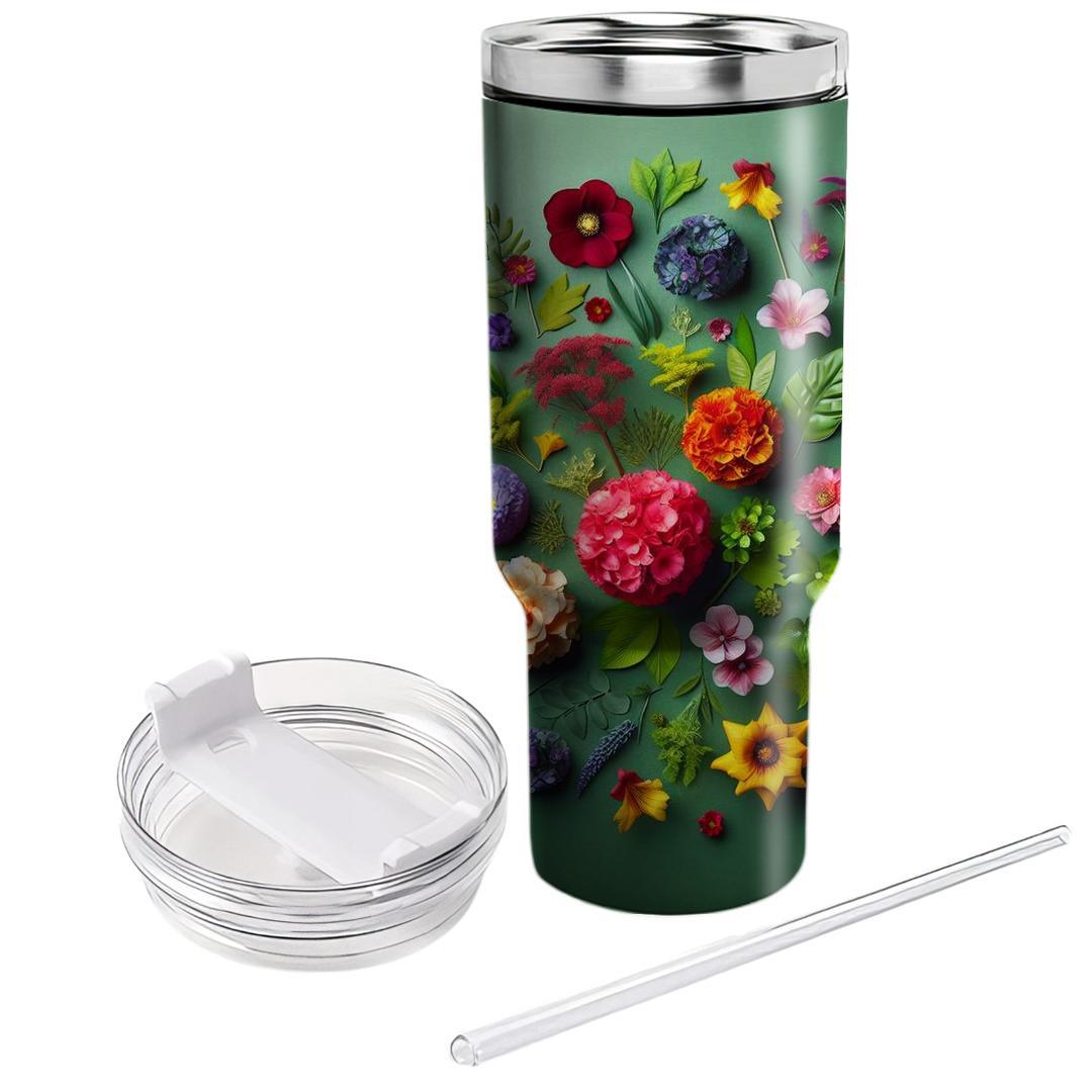 Harmony In Bloom - International Flower Festival  Tumblers With Lids