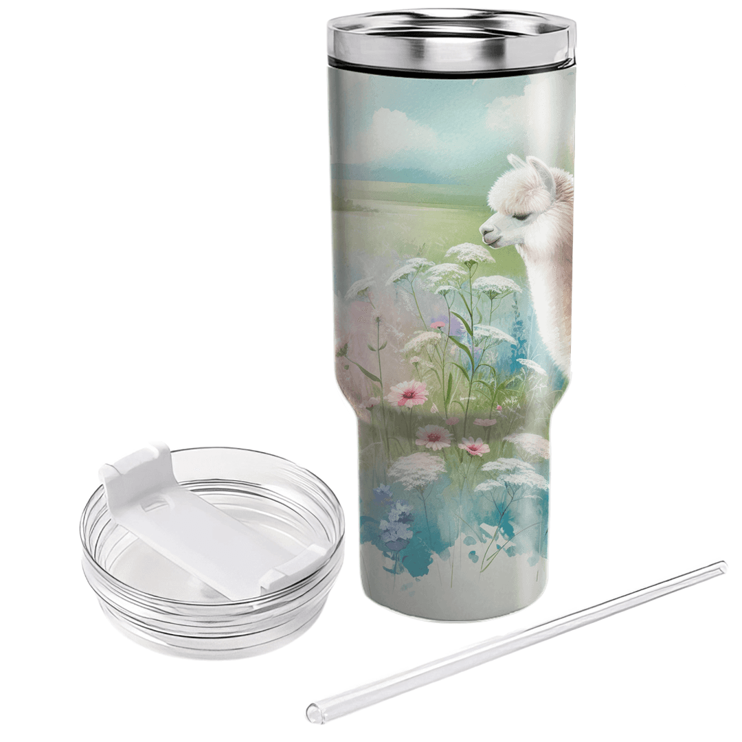 Pastel Alpaca Fields  Decorative Tumblers
