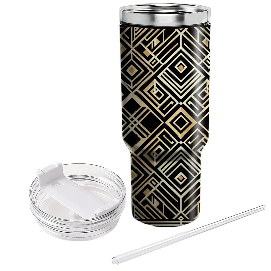 Art Deco Diamond Grid  Custom Tumblers