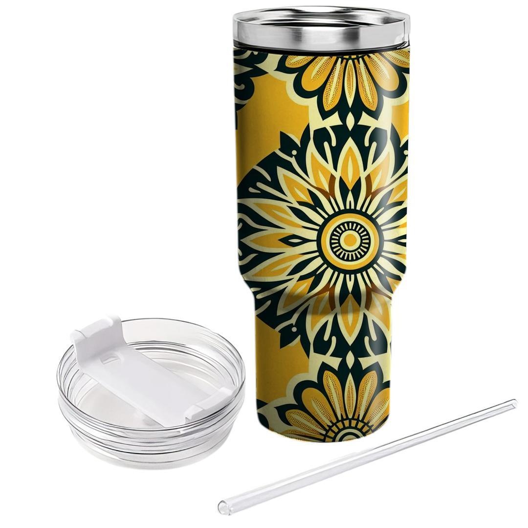 Sunny Burst In Golden Yellow  Tumblers For Gifts
