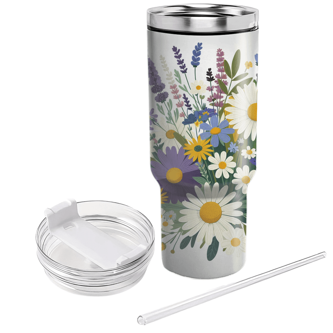Whimsical Floral Dreams  Tumblers With Lids