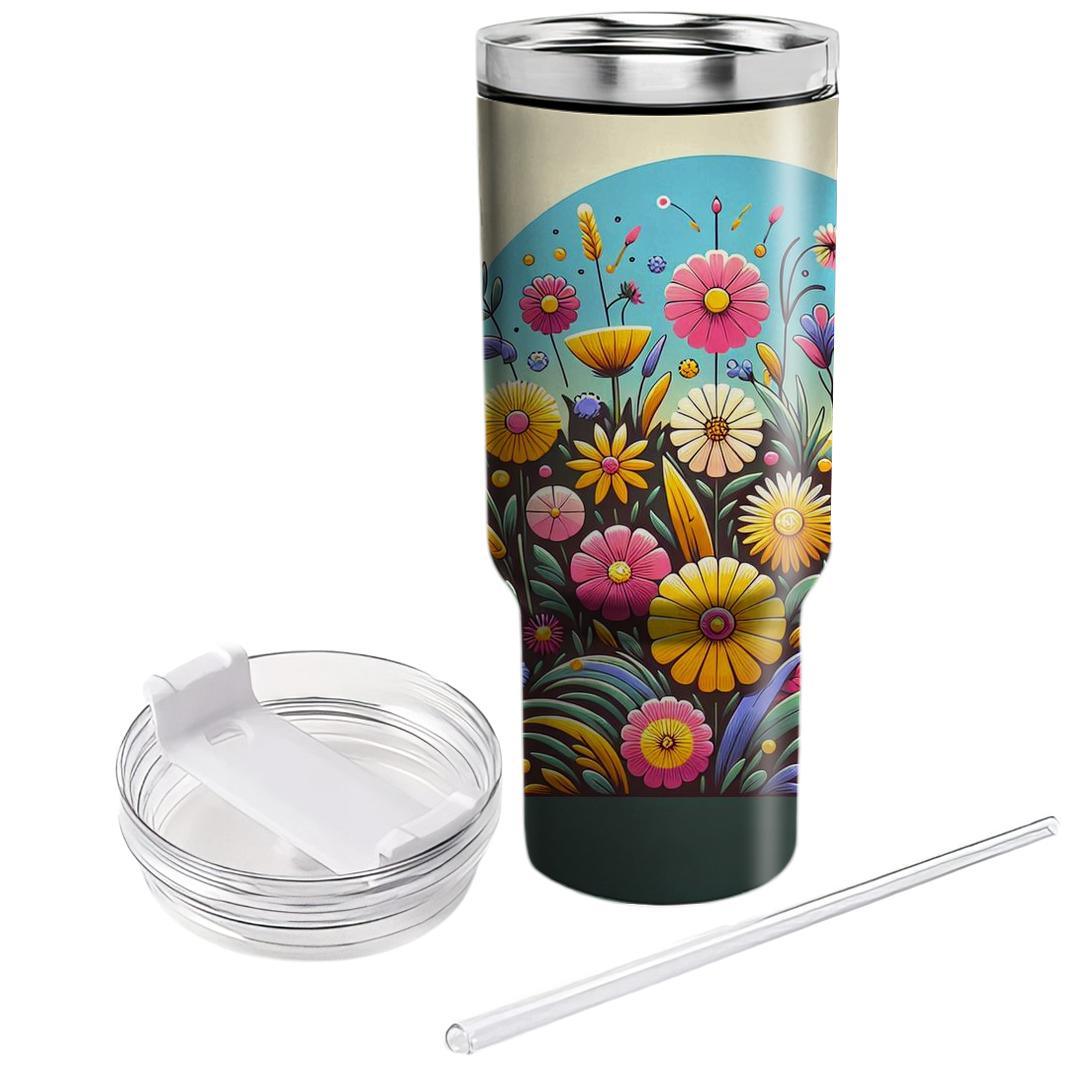 Wildflower Power  Travel Tumblers