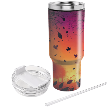 Autumn Sunset Bliss  Tumblers With Lids
