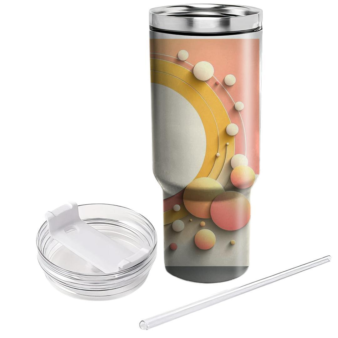 Sunkissed Ombre Circles  Travel Tumblers