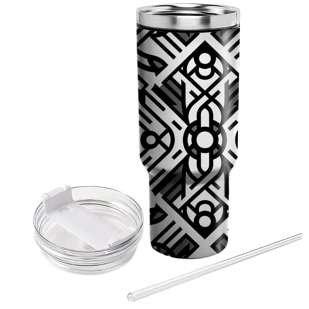 Minimalist Line Grid  Tumblers For Gifts