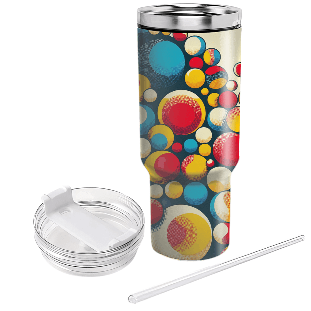 Colorful Polka Dots Travel Tumblers
