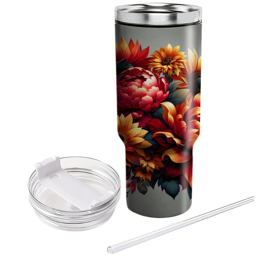Bold Floral Expressions  Tumbler Cups