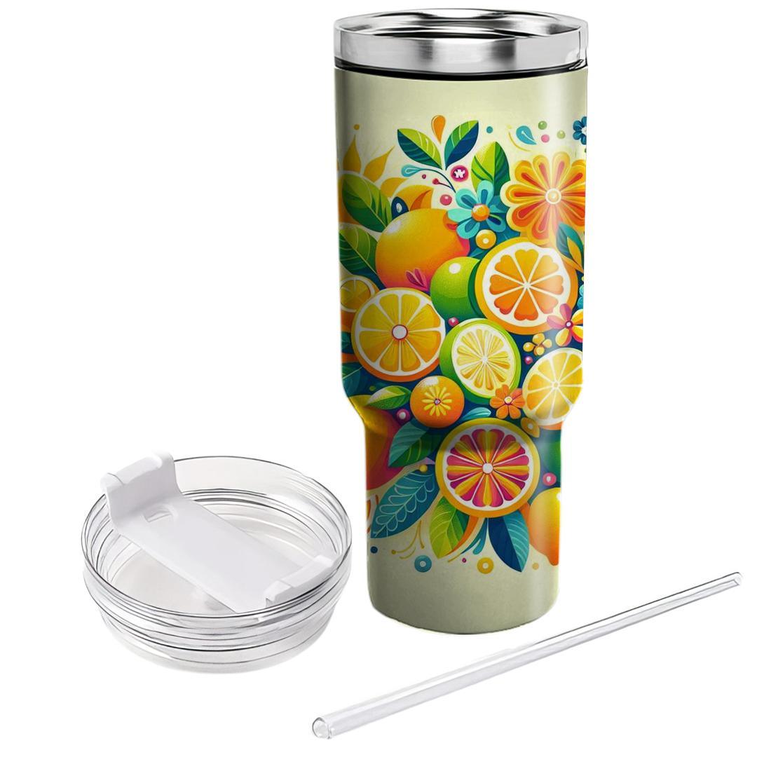Sunkissed Citrus Delight  Travel Tumblers