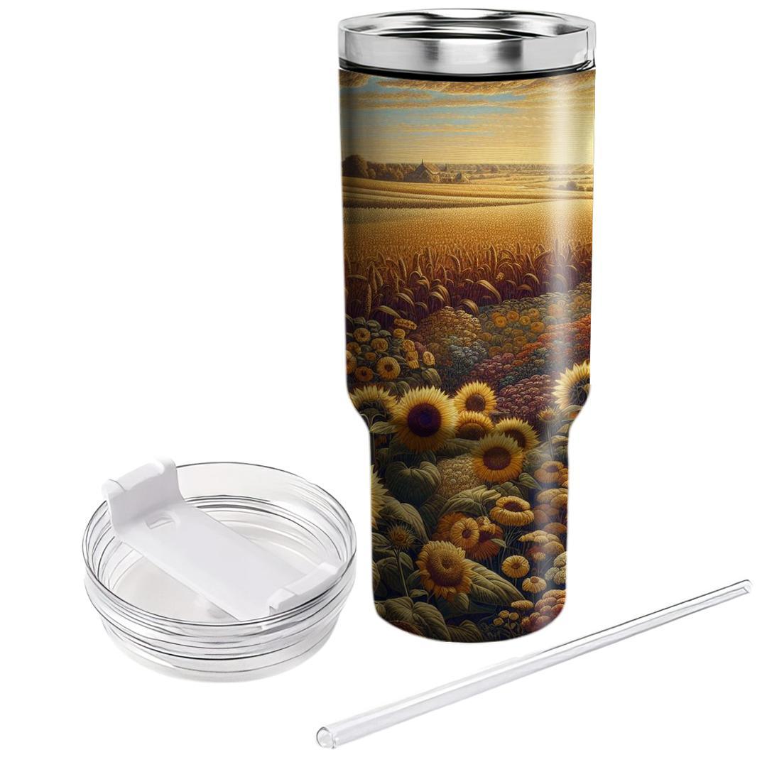 Summer Harvest Fields  Tumbler Cups