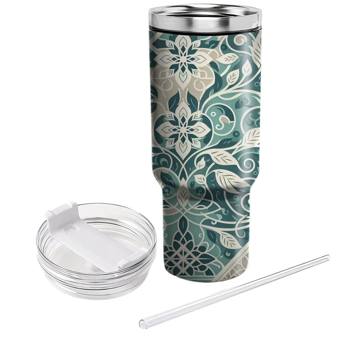 Lattice Vine Whisper  Decorative Tumblers