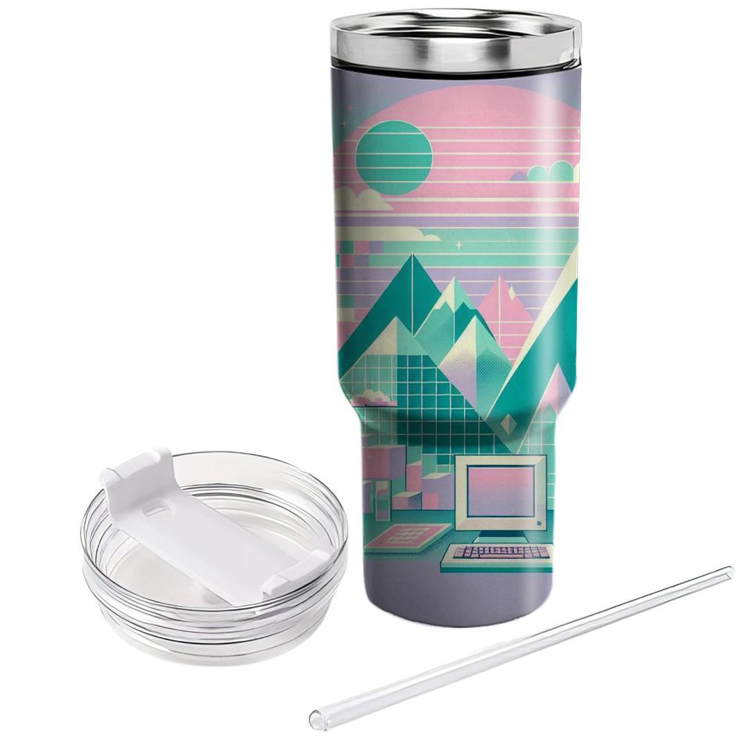 Vaporwave Vision  Travel Tumblers