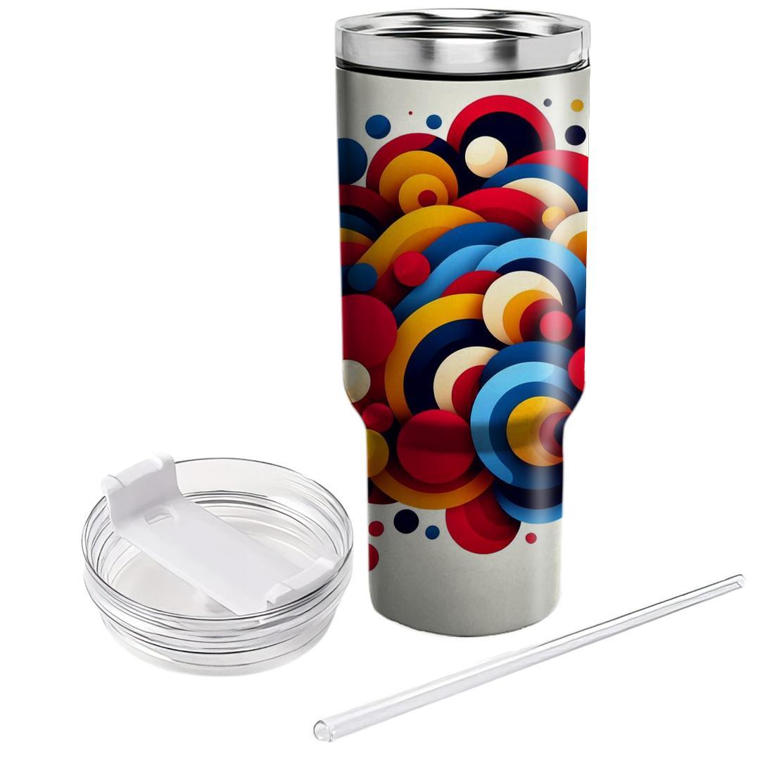 Artistic Abstract Circles  Decorative Tumblers