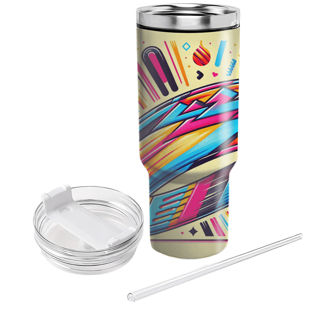 Dynamic 80s Sports Headband Custom Tumblers