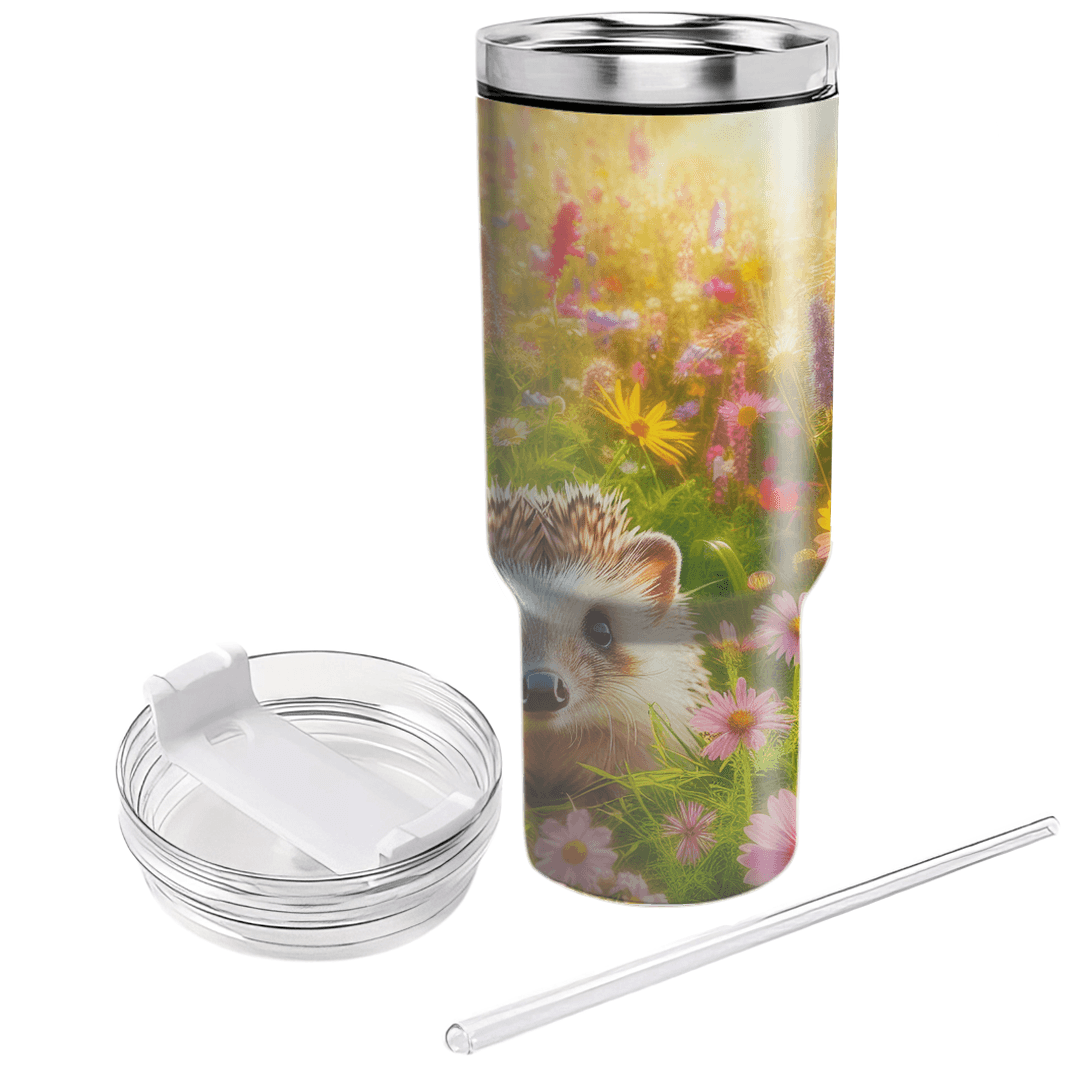 Charming Hedgehog Meadow  Tumblers With Lids