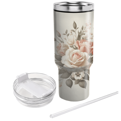 Classic Floral Charm  Travel Tumblers